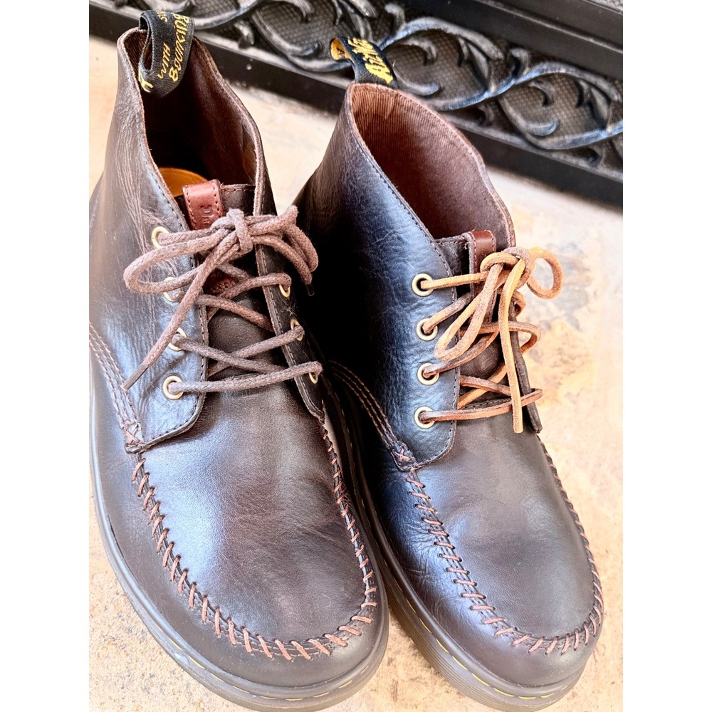 Dr. Martens Holt Chukka Boots Brown Leather SoftWair Mens US‎ 10 EU  43 (RD)
